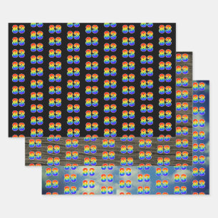 Leuk, kleurrijk, Rainbow Spectrum Pattern 83 Event Inpakpapier Vel