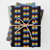 Leuk, kleurrijk, Rainbow Spectrum Pattern 86 Event Inpakpapier Vel (In situ)