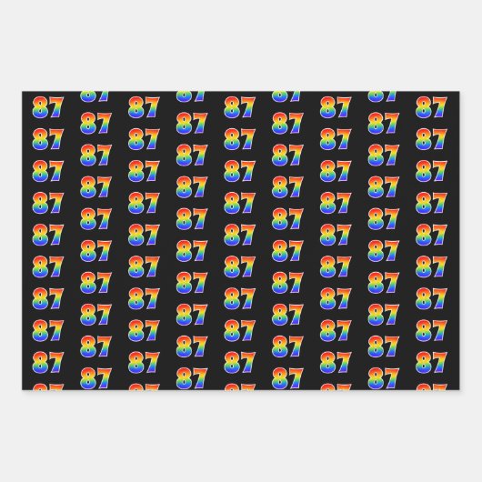 Leuk, kleurrijk, Rainbow Spectrum Pattern 87 Event Inpakpapier Vel (Voorkant)