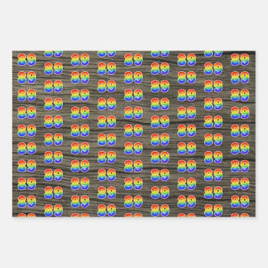 Leuk, kleurrijk, Rainbow Spectrum Pattern 89 Event Inpakpapier Vel (Voorkant 2)