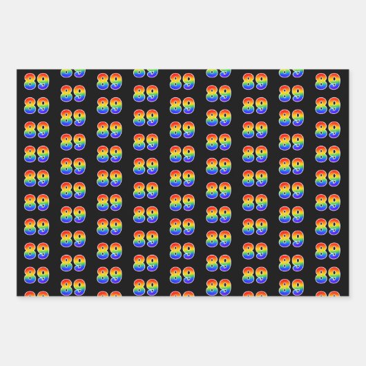 Leuk, kleurrijk, Rainbow Spectrum Pattern 89 Event Inpakpapier Vel (Voorkant)