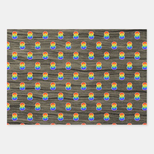 Leuk, kleurrijk, Rainbow Spectrum Pattern 8 Event  Inpakpapier Vel (Voorkant 2)