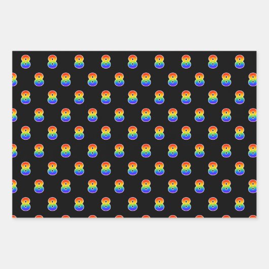 Leuk, kleurrijk, Rainbow Spectrum Pattern 8 Event  Inpakpapier Vel (Voorkant)