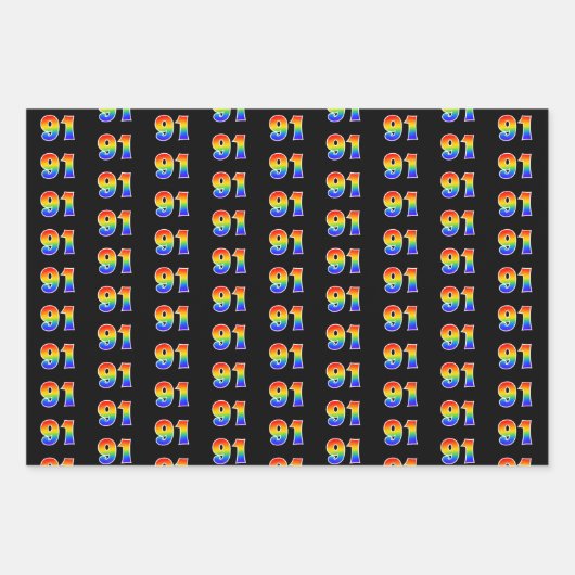 Leuk, kleurrijk, Rainbow Spectrum Pattern 91 Event Inpakpapier Vel (Voorkant)