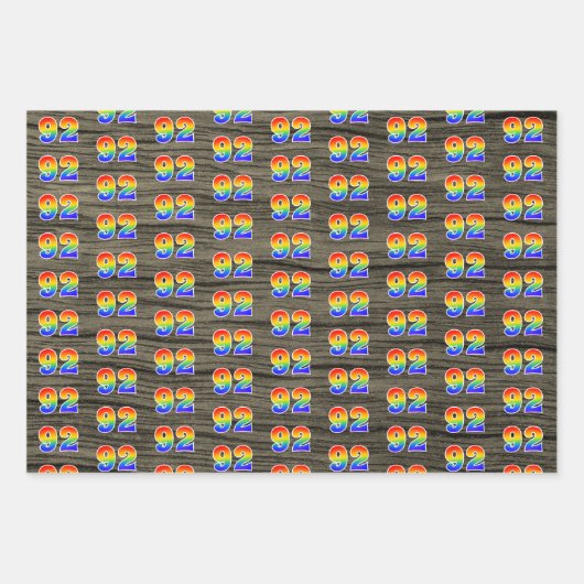 Leuk, kleurrijk, Rainbow Spectrum Pattern 92 Event Inpakpapier Vel (Voorkant 2)