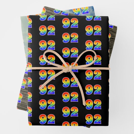 Leuk, kleurrijk, Rainbow Spectrum Pattern 92 Event Inpakpapier Vel (In situ)