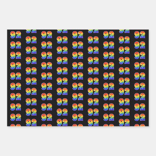 Leuk, kleurrijk, Rainbow Spectrum Pattern 92 Event Inpakpapier Vel (Voorkant)