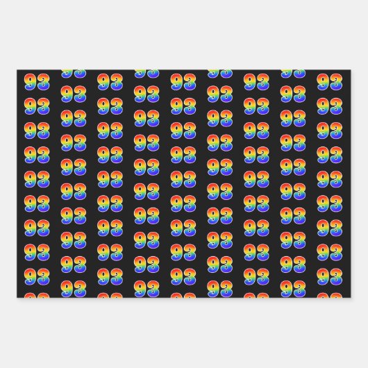 Leuk, kleurrijk, Rainbow Spectrum Pattern 93 Event Inpakpapier Vel (Voorkant)