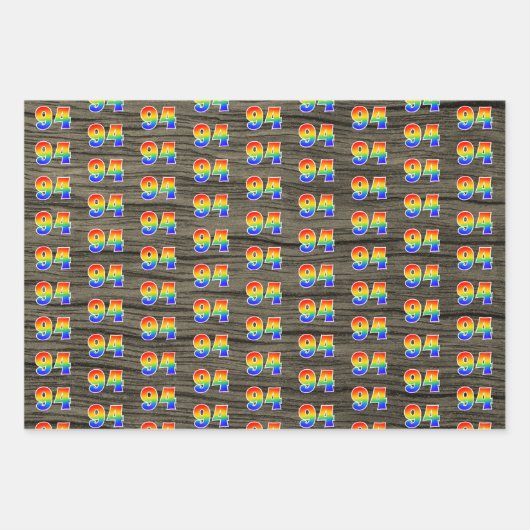 Leuk, kleurrijk, Rainbow Spectrum Pattern 94 Event Inpakpapier Vel (Voorkant 2)