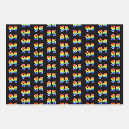 Leuk, kleurrijk, Rainbow Spectrum Pattern 94 Event Inpakpapier Vel (Voorkant)