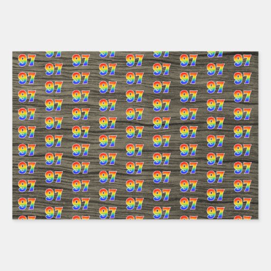 Leuk, kleurrijk, Rainbow Spectrum Pattern 97 Event Inpakpapier Vel (Voorkant 2)