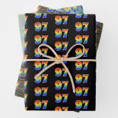 Leuk, kleurrijk, Rainbow Spectrum Pattern 97 Event Inpakpapier Vel (In situ)