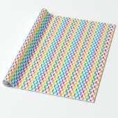 Leuk & Kleurrijk Regenboog Brushstrokes Design Cadeaupapier (Uitgerold)