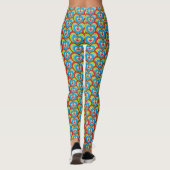 Leuk kleurrijk regenboog harten patroon leggings (Achterkant)