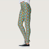 Leuk kleurrijk regenboog harten patroon leggings (Links)