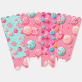 Leuk & Kleurrijk Roze en Blauw Lollipop Bedankdoosjes (Ongevouwen)