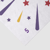 Leuk kleurrijk ster verjaardagsfeestje tissuepapier (Detail)