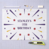 Leuk kleurrijk ster verjaardagsfeestje tissuepapier (Craft)