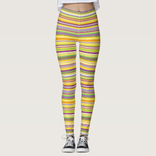 Leuk kleurrijk strepen ontwerp leggings