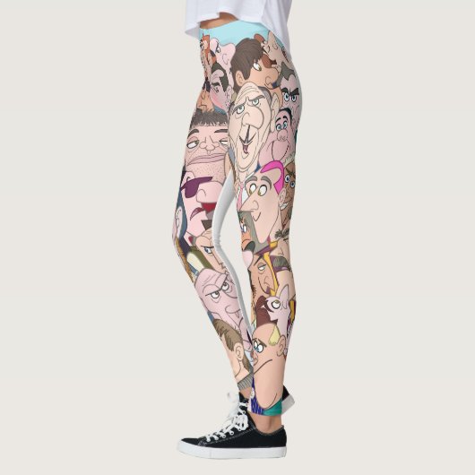 Leuk kleurrijk stripfiguur leggings (Links)