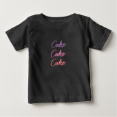  Leuk Kleurrijk Tekst Cake Baby T-shirt (Voorkant)