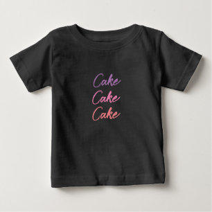 Leuk Kleurrijk Tekst Cake Baby T-shirt