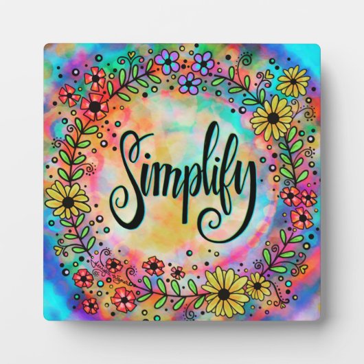 Leuk Kleurrijk  Vereenvoudig Fotoplaat (Voorkant)