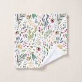 Leuk Kleurrijk Wilde Bloemen & Bladpatroon Bad Handdoek (Wasdoekje)