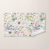 Leuk Kleurrijk Wilde Bloemen & Bladpatroon Bad Handdoek (Handdoek)