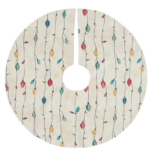  Leuk Kleurrijke Fa La Christmas String Licht Kerstboom Rok (Voorkant)