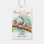Leuk Koala baby shower Cadeaulabel (Voorkant)