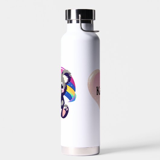 Leuk Koala Beer en Rainbow gepersonaliseerd Waterfles (Links)