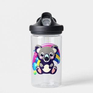 Leuk Koala Beer en Rainbow gepersonaliseerd Waterfles