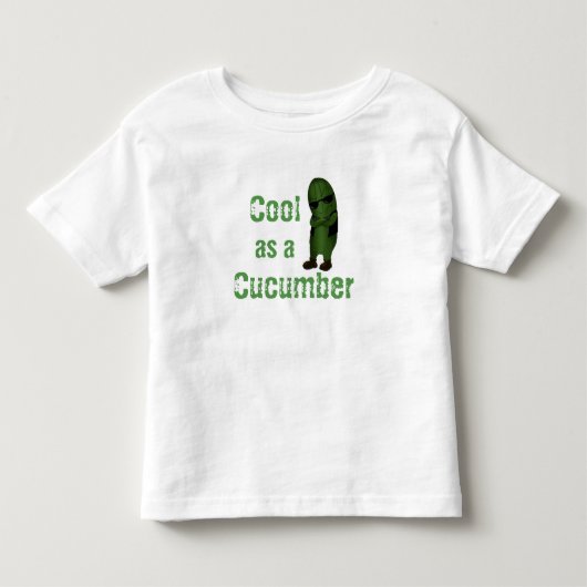 Leuk Koel Als Een Komkommer Kinder Shirts (Voorkant)