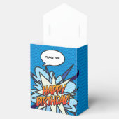 Leuk Koel Blauw Modern Strips Verjaardag voor elke Bedankdoosjes (Geopend)