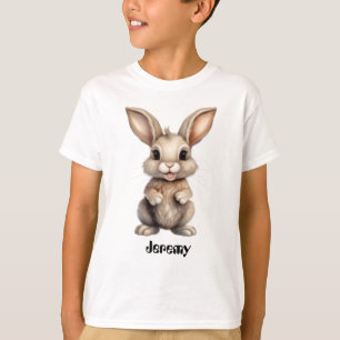 Leuk Konijn met bewerkbare naam T-shirt