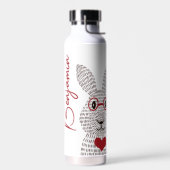 Leuk Konijn Rood Unieke Waterfles (Links)