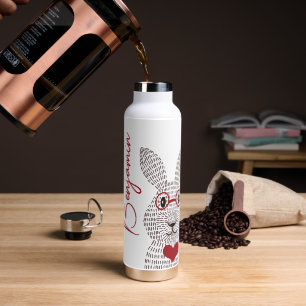 Leuk Konijn Rood Unieke Waterfles