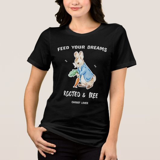 Leuk Konijn Wortelliefhebber T-Shirt (Voorkant)