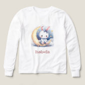 Leuk konijntje dat op de maan zit (Voorkant)