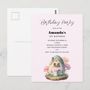 Leuk konijntje konijn Japanse Kawaii stijl Briefkaart