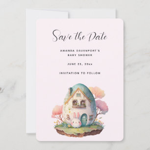 Leuk konijntje konijn Japanse Kawaii stijl Save The Date