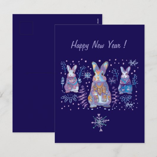 leuk konijntje Vakantie Briefkaart (Voorkant / Achterkant)