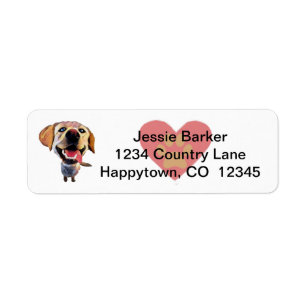 Leuk Labrador Retriever Adres Label