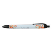 Leuk Land Bloemen Gepersonaliseerde Naam Zwarte Inkt Pen (Bovenkant)