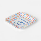Leuk "Last Splash" thema gepersonaliseerde vrijgez Papieren Bordje (Gebogen)
