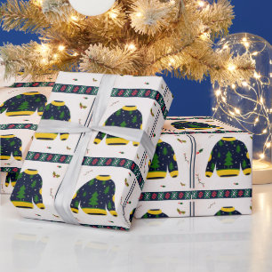 Leuk lelijk kersttrui patroon kerstcadeau cadeaupapier
