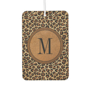 Leuk Leopard Modern Boho Monogram Luchtverfrisser