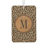 Leuk Leopard  Modern Boho Monogram Luchtverfrisser (Achterkant)