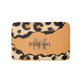 Leuk Leopard Print Monogram Badmat (Voorkant)
